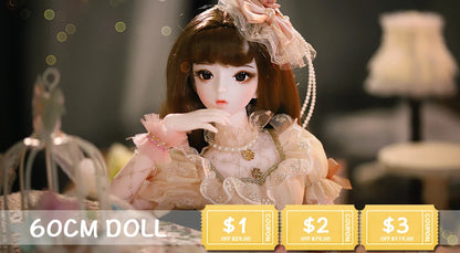 DBS 1/3 BJD Dream Fairy Doll  toy mechanical joint Body chinese style Collection doll including suit shoes makeup 60cm SD