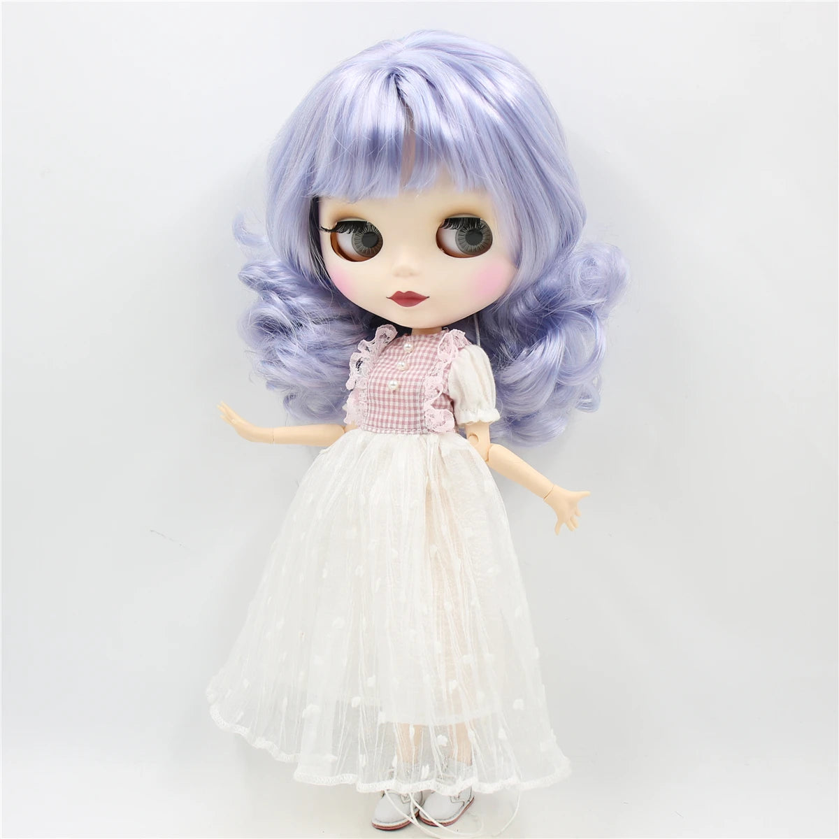 ICY DBS Blyth Doll 1/6 bjd blue mix violet hair joint body matte face 30cm nude doll toy anime girls gift