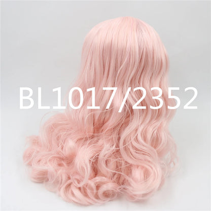 ICY DBS blyth doll rbl scalp and dome wavy hair multi-color wig for custom doll anime toy white skin mix hair