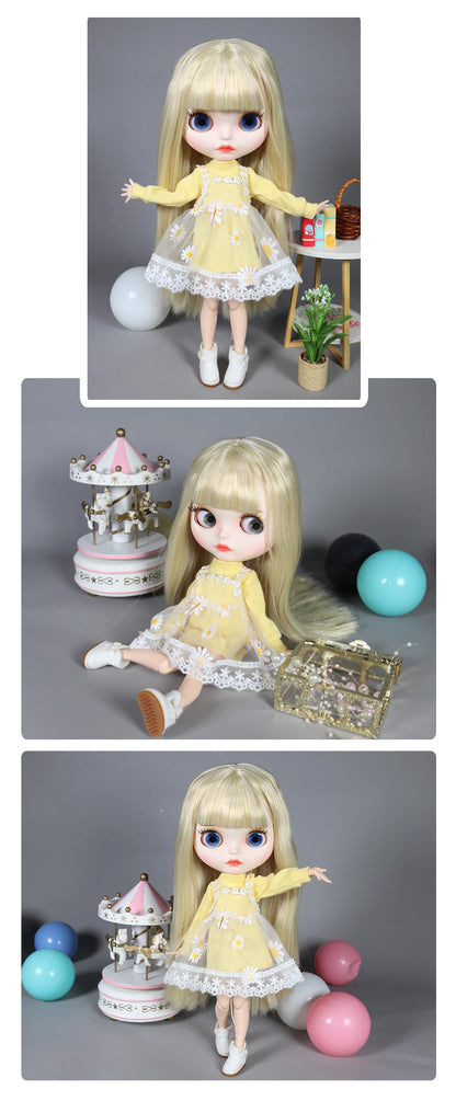 ICY DBS Blyth doll 1/6 bjd matte face shiny face joint body white skin tan skin dark skin 30cm toy girls gift