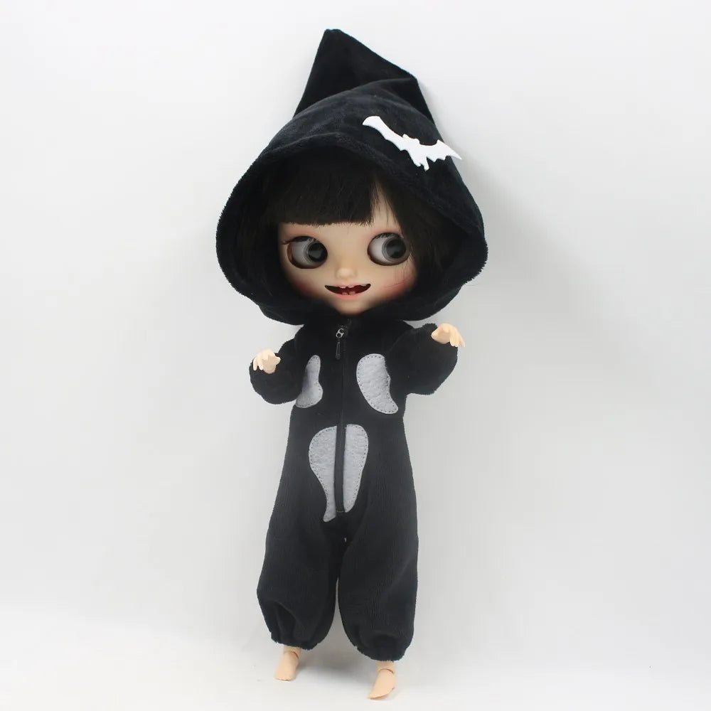 ICY DBS Blyth doll licca body happy halloween devil ghost dress bat hat outfit