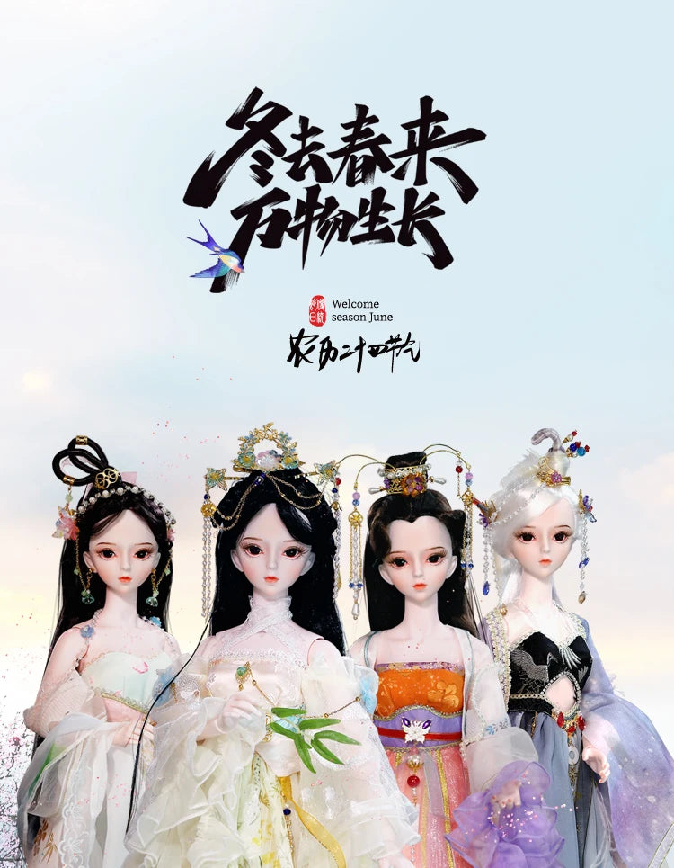 DBS 1/3 BJD toy Dream Fairy Season Series mechanical joint Body hand-painted makeup high quality 60cm collection doll sd