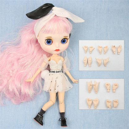 ICY DBS Blyth Doll 1/6 BJD White Skin Joint Body Matte Face With Clothes Shoes Toy Doll 30cm Girls Gift Anime