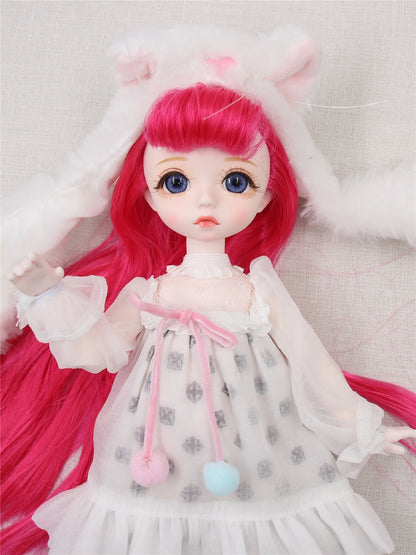 DBS 1/6 BJD DREAM FAIRY Doll Mechanical Joint Body With Makeup Hair Eyes Clothes Shoes Girls SD Anime