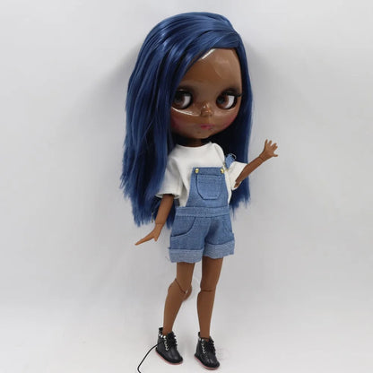 ICY DBS Blyth Doll Toy blyth doll joint body super black skin bjd 30cm doll for DIY custom doll anime girls