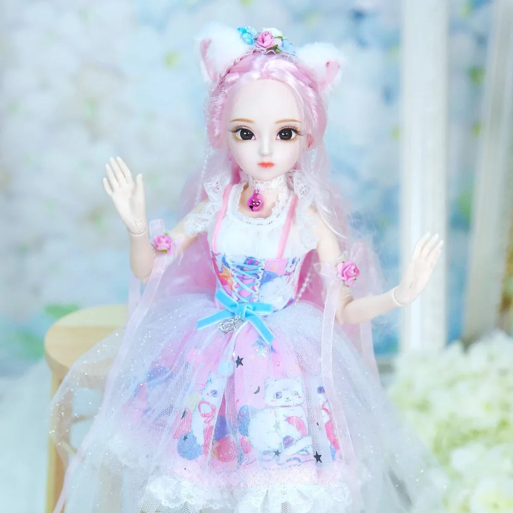 DBS 1/4 BJD DQ doll Diary Queen 45cm princess including clothes diary and handset