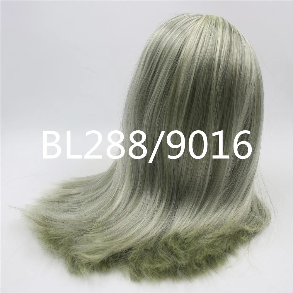 DBS blyth doll icy TOY RBL scalp dome wig hair for DIY doll custom toy blue hair grey hair pink hair anime