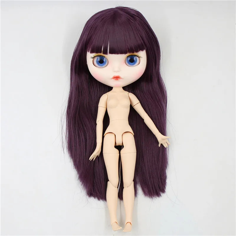 ICY DBS Blyth Doll 1/6 30cm toy bjd joint body matte face nude doll white skin random eyes colors anime girls