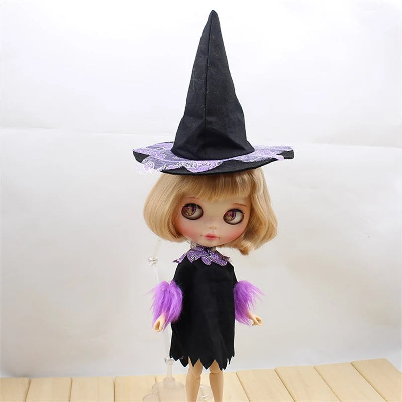 ICY DBS Blyth doll clothes halloween suit pink dress ghost Vampire hat cosplay outfits toy