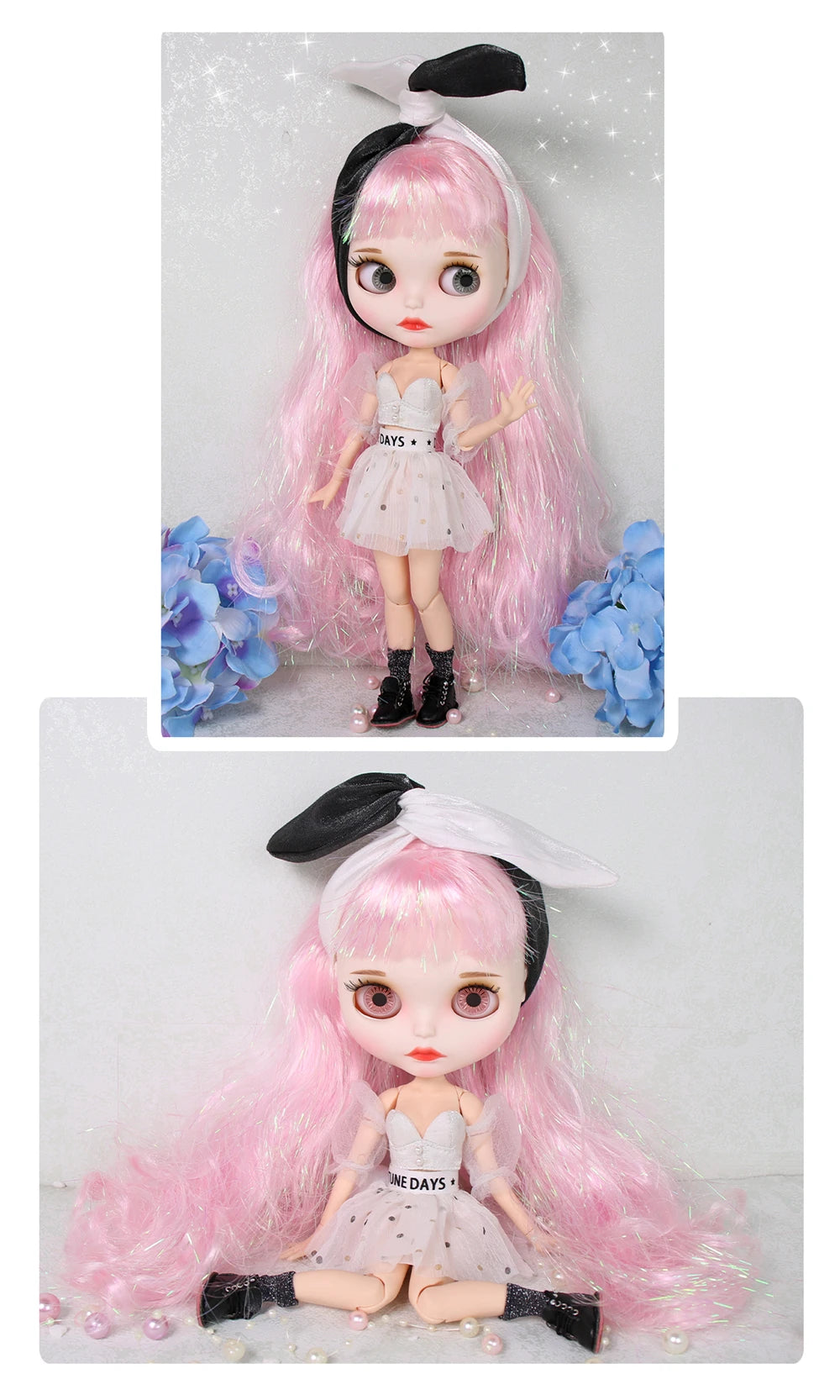 ICY DBS Blyth Doll 1/6 BJD White Skin Joint Body Matte Face With Clothes Shoes Toy Doll 30cm Girls Gift Anime