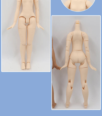 DBS blyth doll icy toy body small chest joint body azone body white skin dark skin natural skin for DIY custom doll