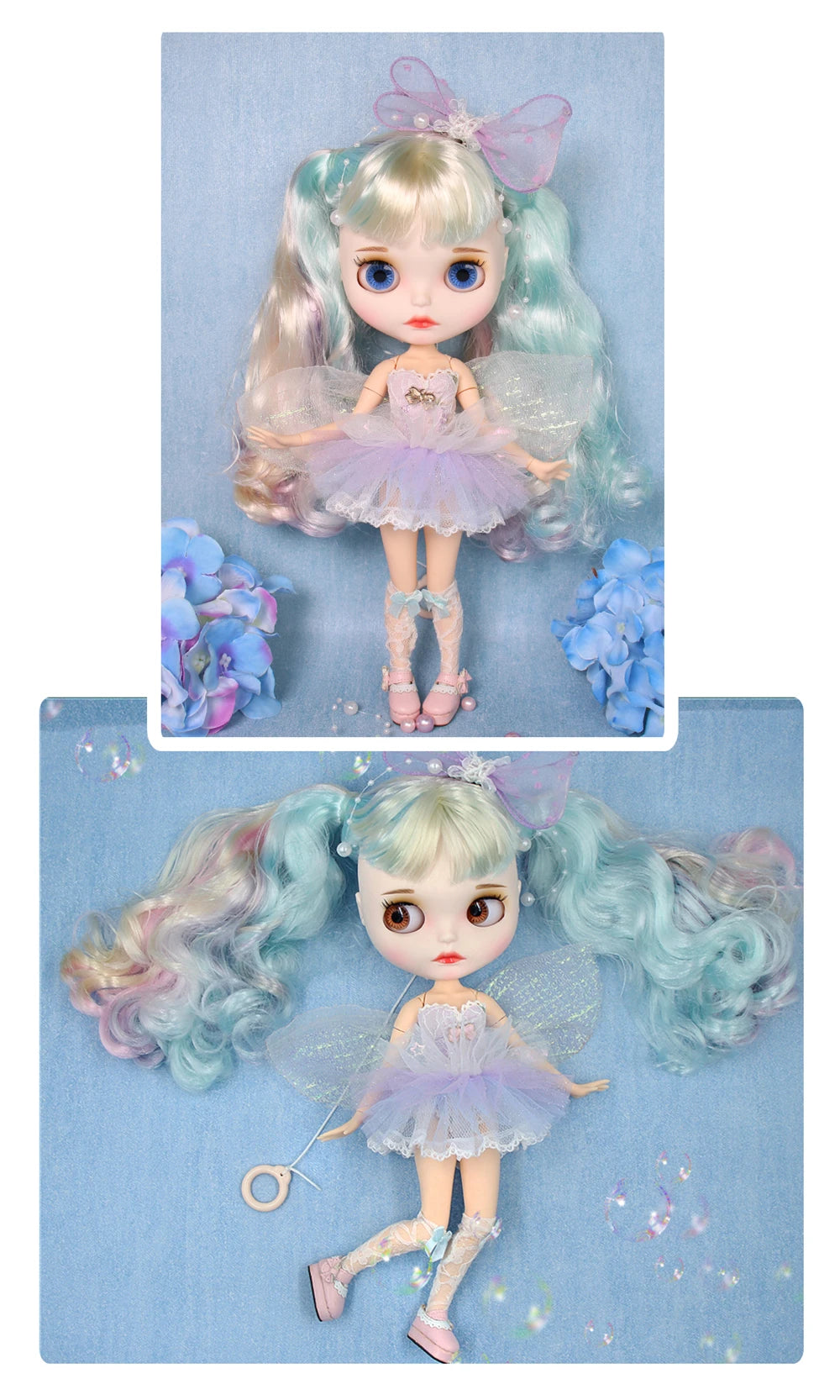 ICY DBS Blyth Doll 1/6 BJD White Skin Joint Body Matte Face With Clothes Shoes Toy Doll 30cm Girls Gift Anime