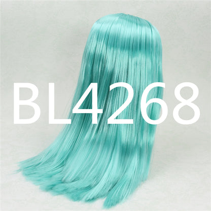 DBS blyth doll icy TOY RBL scalp dome wig hair for DIY doll custom toy blue hair grey hair pink hair anime