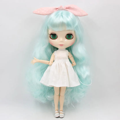 ICY DBS Blyth Doll 1/6 bjd 30cm toy joint body white skin shiny face nude doll