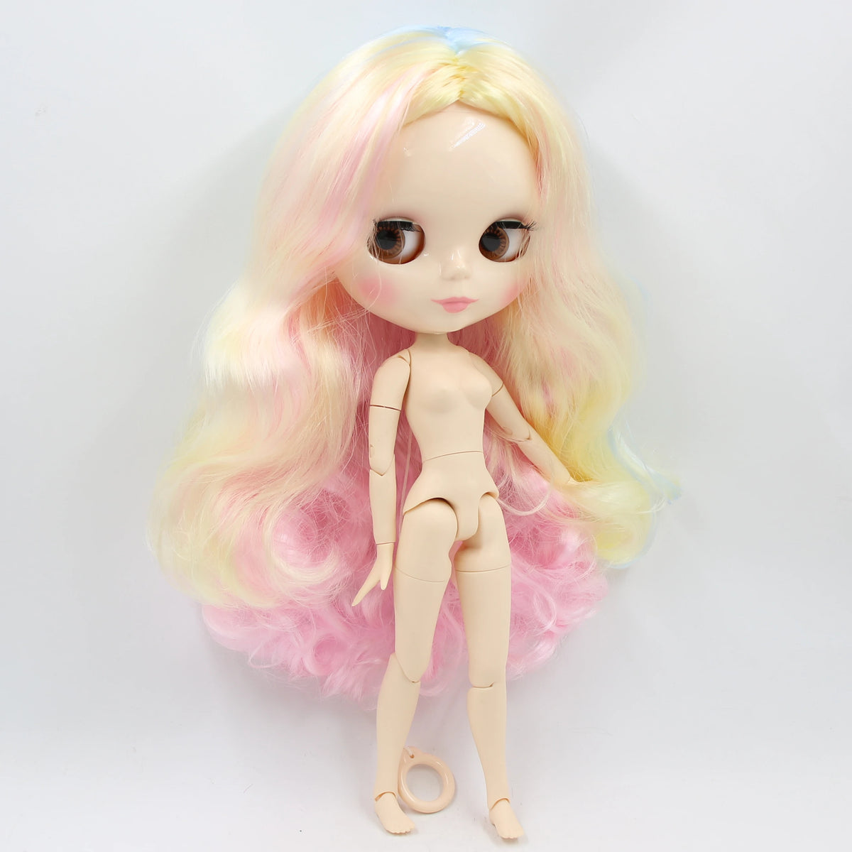 ICY DBS Blyth Doll toy 30cm bjd white skin joint body shiny face random eyes colors