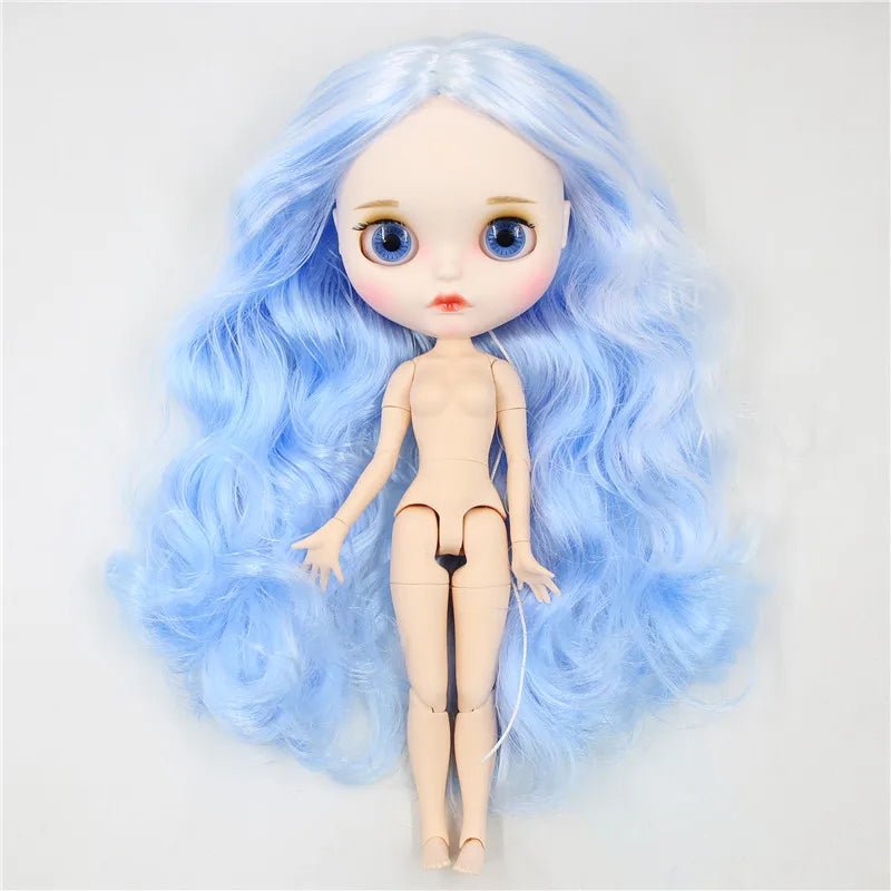 ICY DBS Blyth Doll 1/6 30cm toy bjd joint body matte face nude doll white skin random eyes colors anime girls