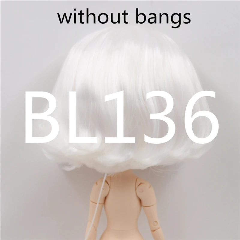 DBS RBL scalp for bjd toy blyth doll icy 1/6 short hair wig DIY custom doll anime
