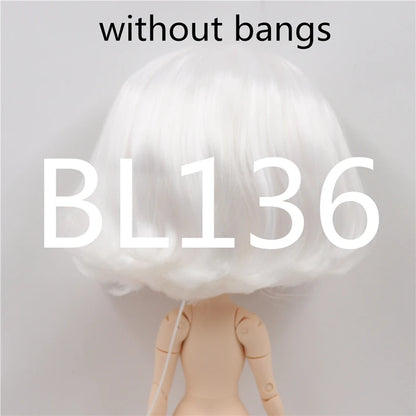 DBS RBL scalp for bjd toy blyth doll icy 1/6 short hair wig DIY custom doll anime