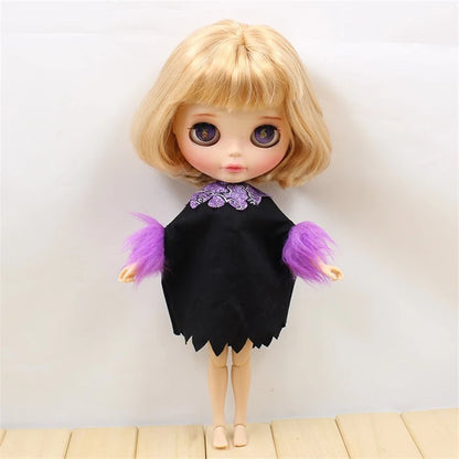 ICY DBS Blyth doll clothes halloween suit pink dress ghost Vampire hat cosplay outfits toy