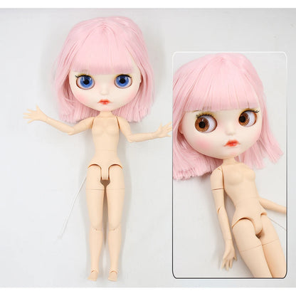 ICY DBS Blyth Doll 1/6 30cm toy bjd joint body matte face nude doll white skin random eyes colors anime girls