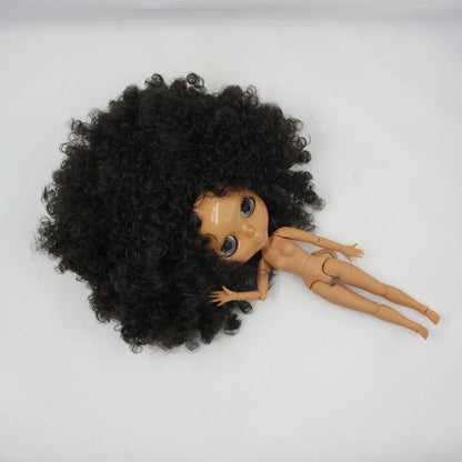 ICY DBS Blyth doll afro hair black hair dark skin joint body 1/6 bjd 30cm toy girls