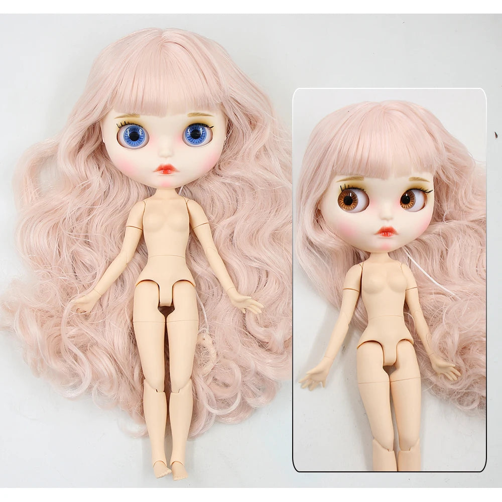 ICY DBS Blyth Doll 1/6 30cm toy bjd joint body matte face nude doll white skin random eyes colors anime girls
