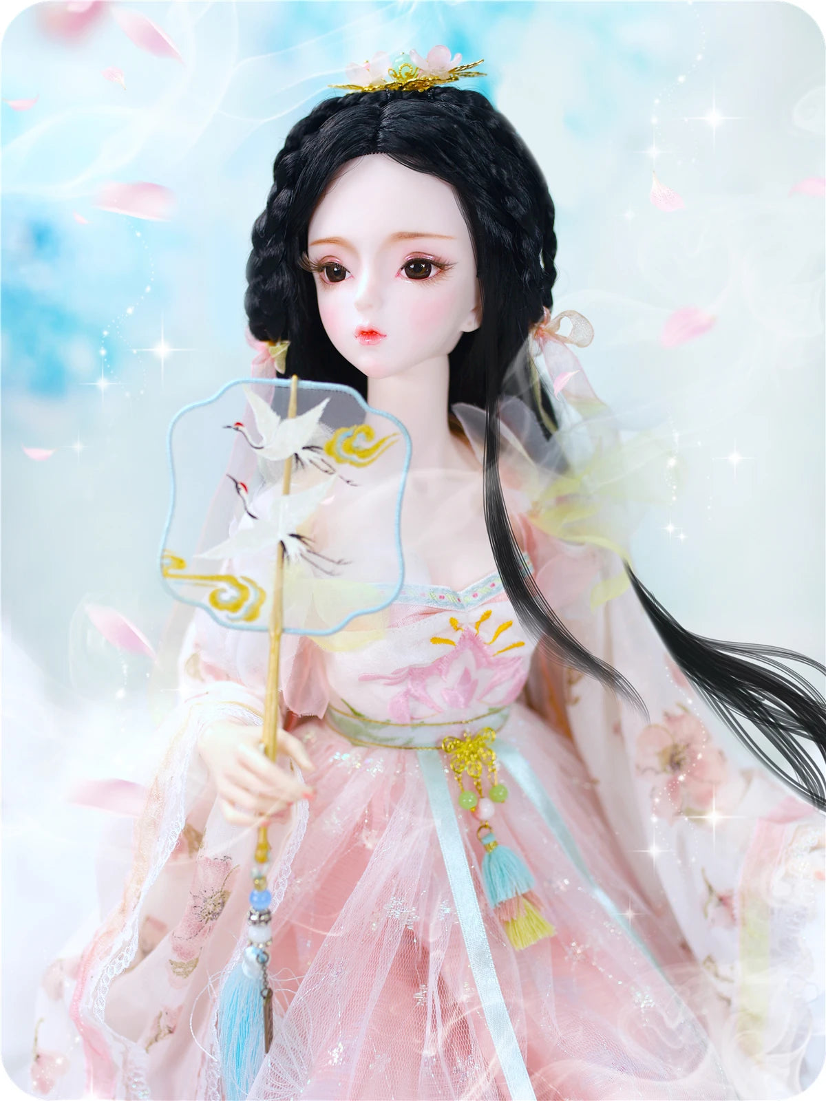 DBS 1/3 BJD Dream Fairy Doll  toy mechanical joint Body chinese style Collection doll including suit shoes makeup 60cm SD