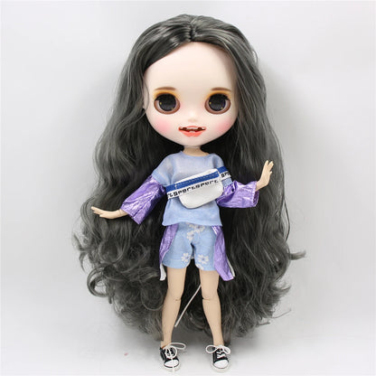 ICY DBS Blyth doll clothes outfits toy for blyth doll icy joint body licca body pink dress white hat