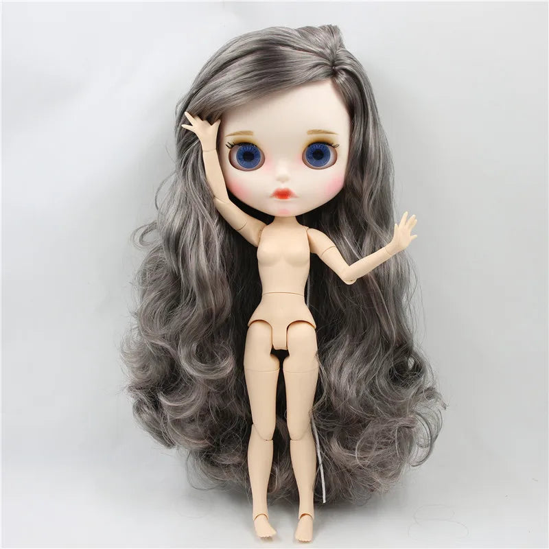 ICY DBS Blyth Doll 1/6 30cm toy bjd joint body matte face nude doll white skin random eyes colors anime girls