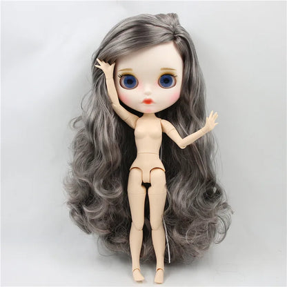 ICY DBS Blyth Doll 1/6 30cm toy bjd joint body matte face nude doll white skin random eyes colors anime girls