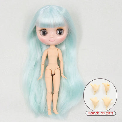 ICY DBS blyth middie doll 1/8 BJD shiny face long hair joint body 20cm toy girls gift