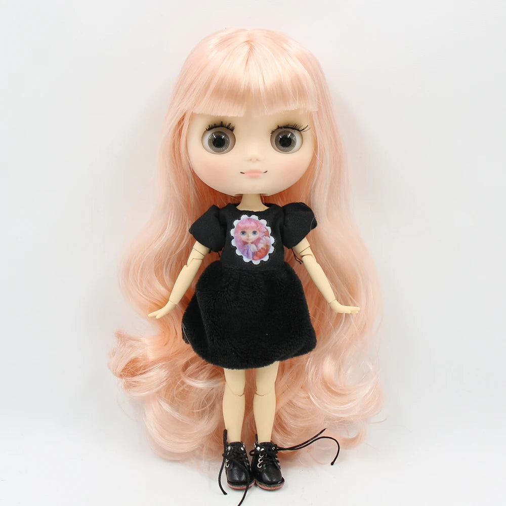 DBS blyth middie doll 1/8 TOY anime joint body short hair straight hair special offer nude doll 20cm girls gift