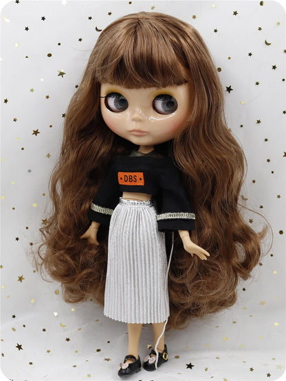 ICY DBS Blyth doll 1/6 bjd 30cm toy tan skin joint body shiny face with clothes shoes anime
