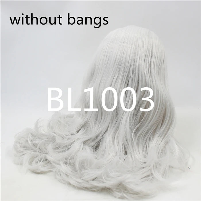 DBS blyth doll icy wig rbl scalp and dome for customized doll diy accessories anime white skin blue hair tan skin dark skin