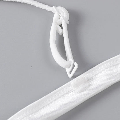 Women's French Style Bra Girl Wrapped Chest Adjustable Shoulder Strap Single Buckle Satin Sexy Tube Top Underwear Lingerie