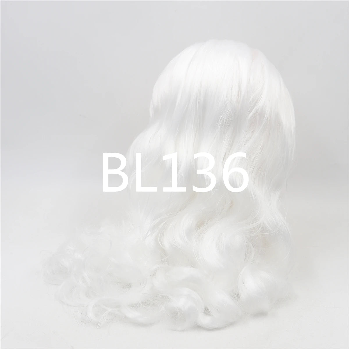 DBS blyth doll icy wig rbl scalp and dome wavy hair DIY doll accessory anime toy white hair purple hair