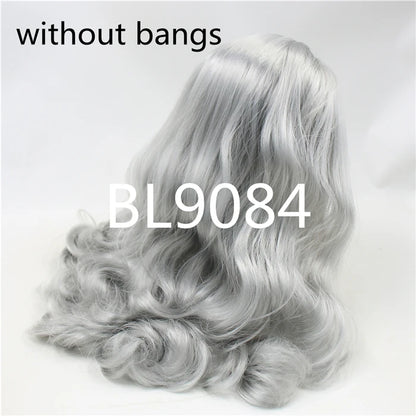 DBS blyth doll icy wig rbl scalp and dome for customized doll diy accessories anime white skin blue hair tan skin dark skin