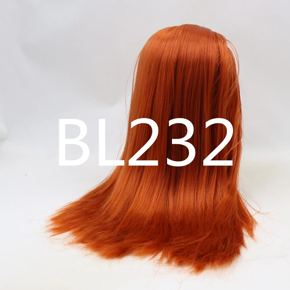 DBS blyth doll icy wig only rbl scalp and dome straight hair toy Accessory diy anime
