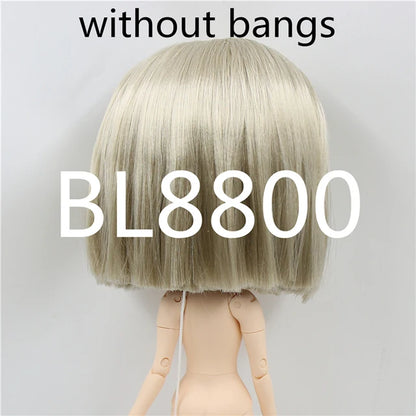 DBS blyth doll icy doll rbl scalp and dome short hair wig toy accessory for DIY custom doll anime blonde hair black hair