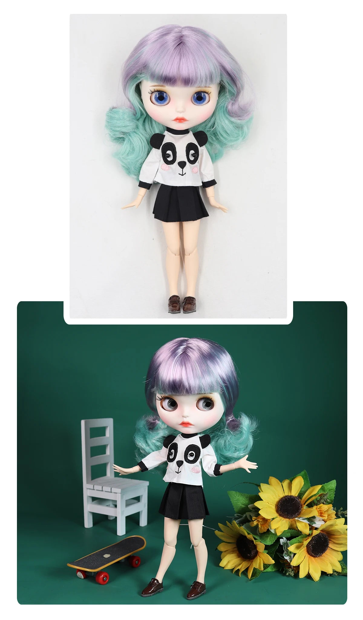 ICY DBS Blyth doll 1/6 bjd matte face shiny face joint body white skin tan skin dark skin 30cm toy girls gift