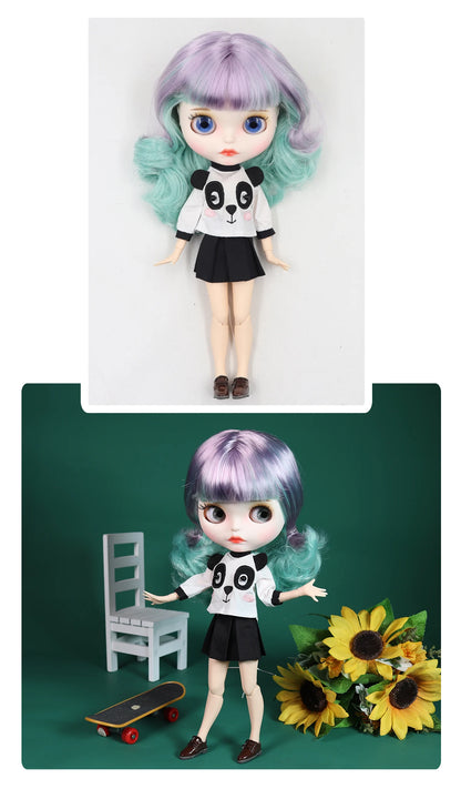 ICY DBS Blyth doll 1/6 bjd matte face shiny face joint body white skin tan skin dark skin 30cm toy girls gift