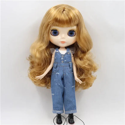 ICY DBS Blyth Doll toy joint body white skin shiny face with clothes and shoes, 30cm 1/6 toy girl gift