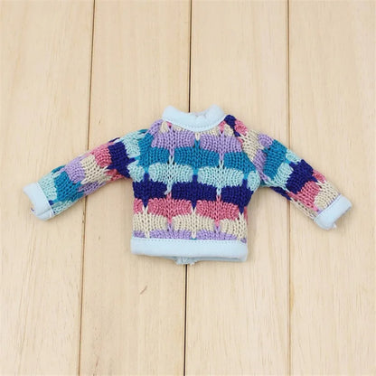 ICY DBS Blyth doll Colorful Sweater Toy Clothes Anime Outfits