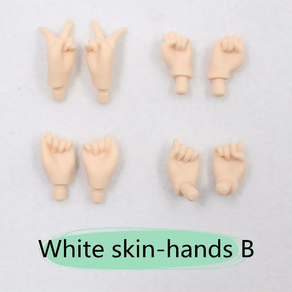 DBS blyth doll body white skin joint body 21cm toy body