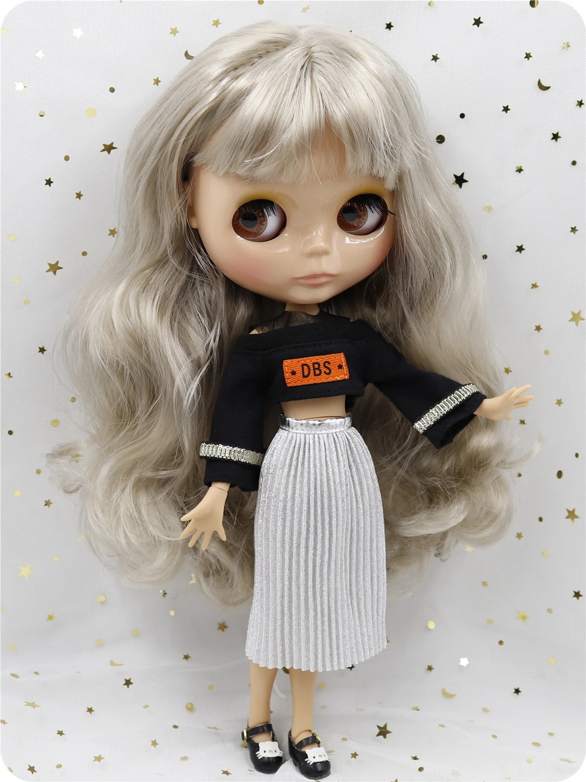 ICY DBS Blyth doll 1/6 bjd 30cm toy tan skin joint body shiny face with clothes shoes anime