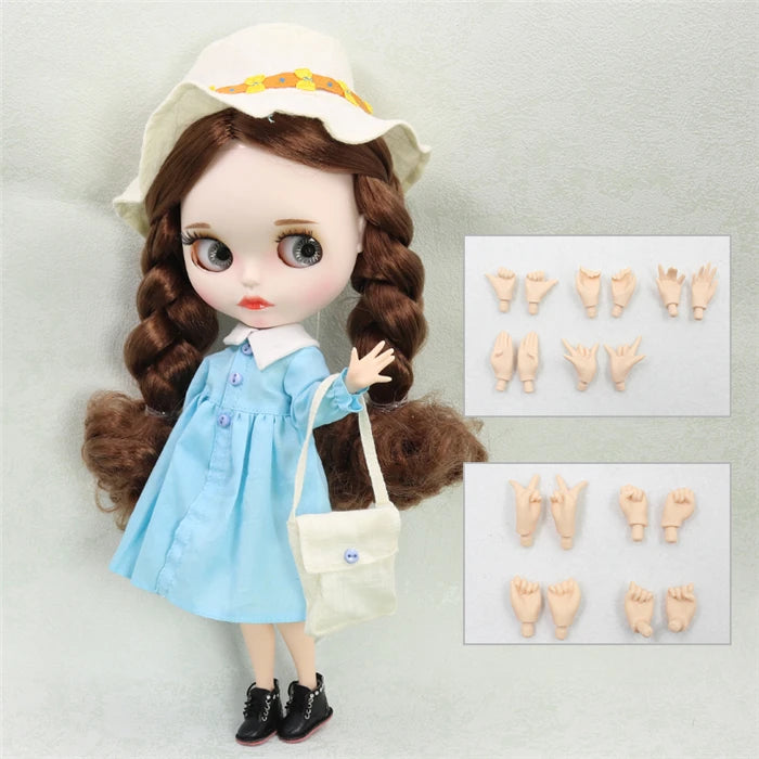 ICY DBS Blyth Doll 1/6 BJD White Skin Joint Body Matte Face With Clothes Shoes Toy Doll 30cm Girls Gift Anime