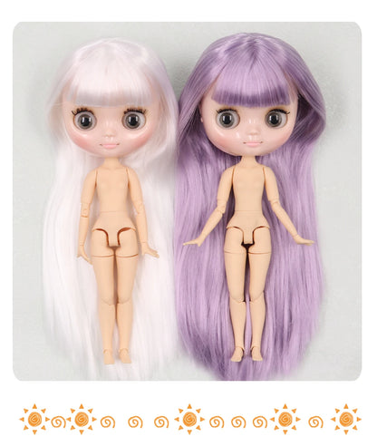 ICY DBS blyth middie doll 1/8 BJD shiny face long hair joint body 20cm toy girls gift