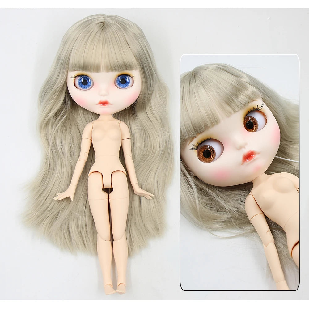 ICY DBS Blyth Doll 1/6 30cm toy bjd joint body matte face nude doll white skin random eyes colors anime girls