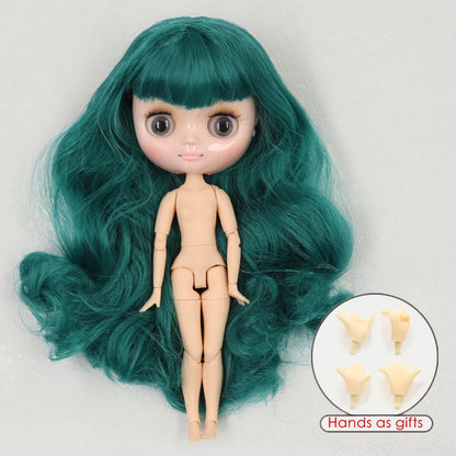 ICY DBS blyth middie doll 1/8 BJD shiny face long hair joint body 20cm toy girls gift