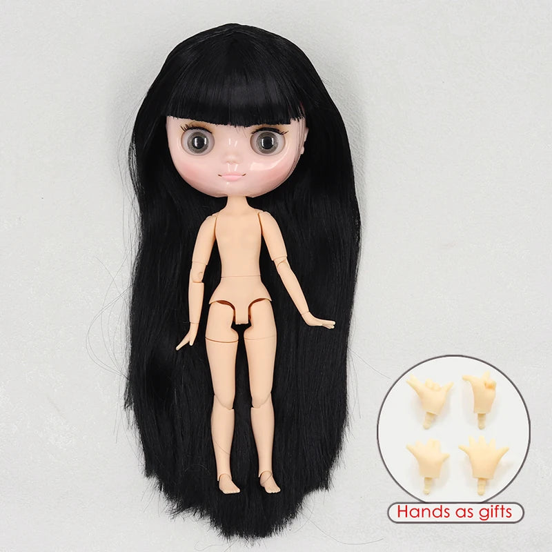 ICY DBS blyth middie doll 1/8 BJD shiny face long hair joint body 20cm toy girls gift